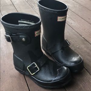 Matte Black Hunter Boots Toddler 10